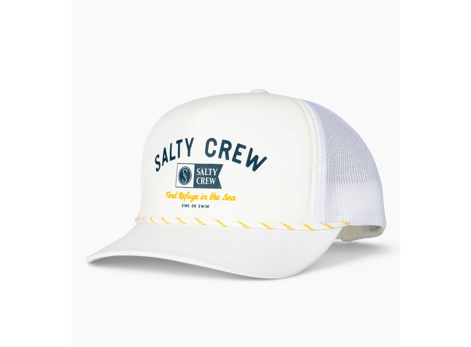 SALTY CREW SURF CLUB TRUCKER CAPPELLINO WHITE