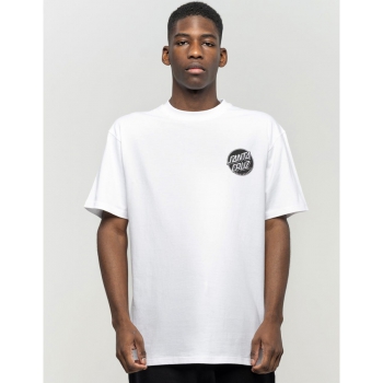 SANTA CRUZ CONTRA DOT MONO T-SHIRT WHITE