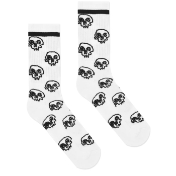 SCORPION BAY SKETCHED SKULLS CALZETTONI WHITE