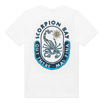 SCORPION BAY T-SHIRT BAMBINO LOGO CACTUS BAY WHITE