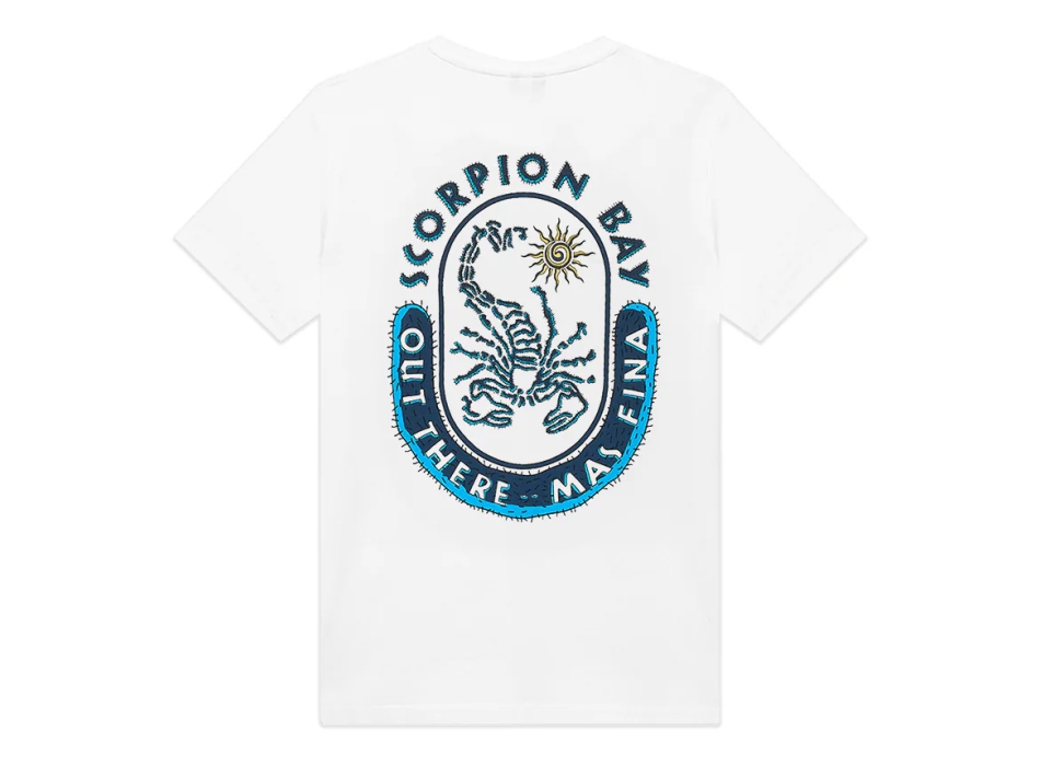 SCORPION BAY T-SHIRT BAMBINO LOGO CACTUS BAY WHITE