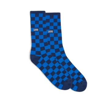 VANS CALZETTONI CHECKERBOARD CREW BLUE