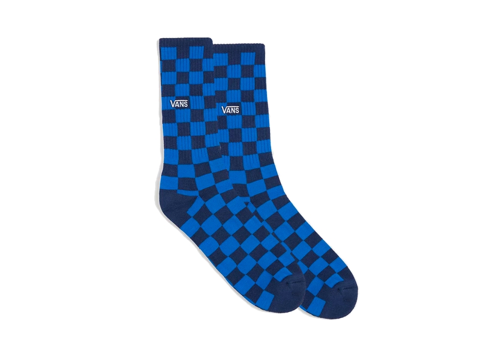 VANS CALZETTONI CHECKERBOARD CREW BLUE