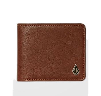 VOLCOM SLIM STONE S PORTAFOGLIO BROWN