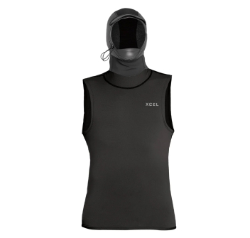 XCEL INSULATE-X VEST 2MM HOOD W/BILL & DAM CORPETTO CON CAPPUCCIO